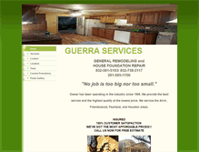 Tablet Screenshot of guerraservices.com